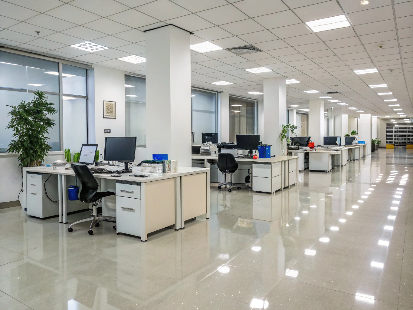 Professional service activities including cleaning, facility management, gardening and office organization